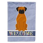 Caroline's Treasures BB5696CHF Fawn Boxer Welcome Flag Canvas House Size, Large, Multicolor