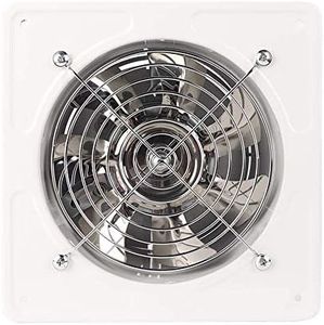 Tyenaza Extractor de Aire, 40W Ventilador con Obturador de Escape Montado En Pared, Ventilador Extractor de Bajo Ruido para Hogar, Baño, Cocina, Garaje (Diámetro del Orificio Abierto 150 mm, Blanco)