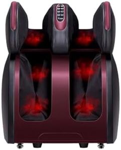 SOBO Leg Massager Foot & Calf Heated Machine With Airbags Vibration For Home Calf Thighs and Knee Pain Relief with Heat Corded Electric 2 Year Warranty (Black)