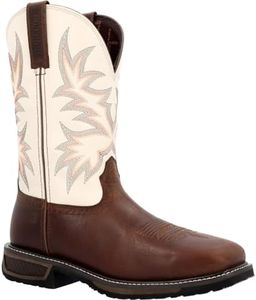 Durango men's Workhorse Western Boot, Bone, 10.5 Wide