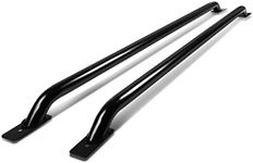 Auto Dynasty Pair of Mild Steel Black Truck Side Bar Rail Compatible with Ford Super Duty 6.5ft Bed Cab