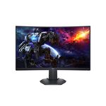 Dell S2721HGF 27 Inch Full HD (1920x1080) 1500R Curved Gaming Monitor, 144Hz, VA, 1ms MPRT, AMD FreeSync Premium, NVIDIA G-SYNC Compatible, DisplayPort, 2x HDMI, 3 Year Warranty