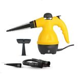 FOLIAM Handheld Steam Cleaner, Multipurpose Portable Upholstery Steamer with Safety Lock and 3 Accessory Kit for Carpet, Couch, Clothes, Mattress, Car Seats, Kitchen, Floor Steamer Cleaning (3 in 1)