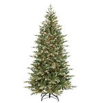 Puleo International Pre-Lit 6.5' Colorado Blue Spruce Artificial Christmas Tree, Blue/Green