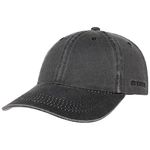 Stetson Distressed Cotton Baseball Cap (Black, L/XL)