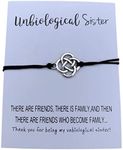 Unbiological Sister Charm Bracelet, Soul Sister bracelet, Best Friend, Friendship bracelet, BFF gifts, Adjustable Best Friend Infinity Bracelets for Women, Teens and Girls