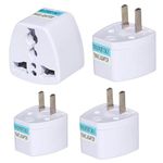 KAVANA (4pcs) Type-B USA Converter Plug, India to USA Universal Travel Adapter for USA, Canada, Mexico, Brazil, Philippines, Cuba, Thailand, Taiwan, Japan, Panama, etc