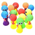 Birthday Popper Emoji Jump Toy/Smiley Toy/Elf Toy/Jumper Toy as Birthday Return Gift - Set of 15 for Kids of All Age Group - Multicolour