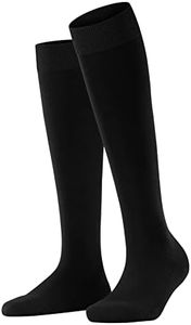 FALKE Women's ClimaWool Knee High Socks, Black, 8-9