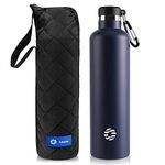 FEIJIAN Stainless Steel Water Bottle 750ml/1000ml Sports Flask Vacuum Insulated Water Bottle Leak Proof BPA Free Metal Water Bottle for School, Cycling, Sports and Gym