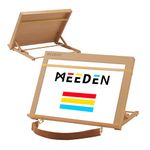 MEEDEN Desk Easel Portable Art Stand: A3 Table Top Easel with Shoulder Belt - 5-Position Adjustable Desktop Drawing Sketching Easel