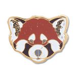 WWF India | Animal Lapel Pin - Red Panda Face | Metal Enamelled | Unisex Accessory