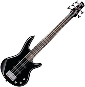 Ibanez 5 String Bass Guitar, Right, Black (GSRM25BK)