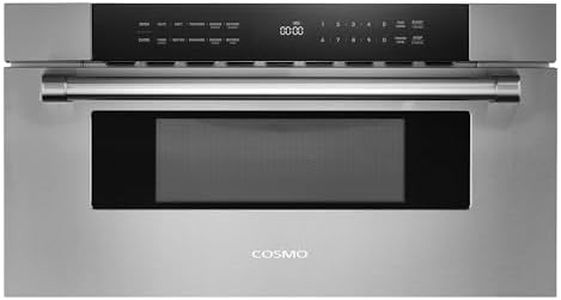 COSMO COS-MWD3012GSS 30 in. Haven Collection 1.2 cu. ft. Built-in Microwave Drawer, Presets, Touch Controls, Defrosting Rack, Stainless Steel
