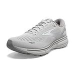 Brooks Women's Ghost 15 B Width Running Shoe (BRK-120380 1B 1037170 8 (112) Grey/White)