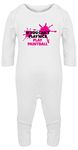 Hippowarehouse If You Can't Play Nice, Play Paintball Baby Romper All in one Piece Unisex White