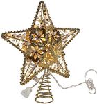 Kurt S. Adler UL0913GO Lighted Treetopper, Gold