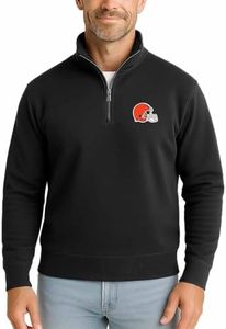 Cleveland Browns NFL Quarter Zip Fleece Pullover Unisex Sweatshirt