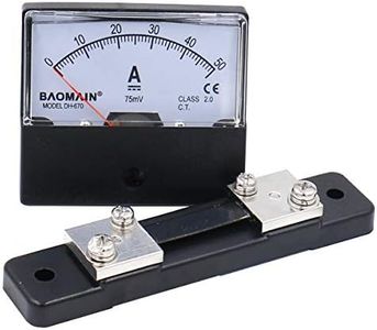 Baomain DH-670 DC 0-50A Analog Amp Panel Meter Current Ammeter with 75mV Shunt