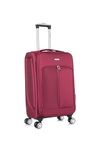 Skylark 24" Medium Suitcase Super Lightweight Luggage 20% Expandable 4 Wheels Spinner 3-Digit Combination Lock Soft Shell Luggage for 15 to 20kg