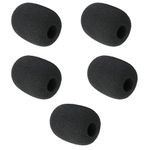 Cloud II Mic Foam Replacement for HyperX Cloud II/Cloud Alpha/Cloud Alpha S/Cloud Mix Gaming Headset/Cloud Chat Headset Microphone Pop Filter Cover (5 Pack)