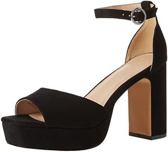 The Drop Hamalie Platform Sandal Sandalias de Plataforma, Negro, 38 EU