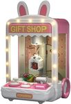 SouiWuzi Claw Machine Arcade Claw Toy,Mini Claw Machine With Music And Lighting,Kids Claw Machine With Mini Plush ＆ Capsule Toys Arcade Game Mini Vending Machine Birthday Gifts For Girls Style 2