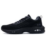 Autper Men's Air Athletic Running Shoes Lightweight Breathable Tennis Walking Sneakers for Gym Jogging Sports Black US 11.5