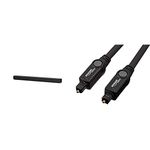 Sony HT-SF150 Sound Wall Mount Soundbar, Bluetooth Black & Amazon Basics 1.8m Optical Cable, Black