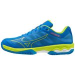 Mizuno Mens Wve Excd Lpdl Tennis Shoes Black/Acid Lime/White 10 (45)