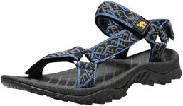 CAMEL CROWN Hiking Sport Sandals for Men Anti-skidding Water Sandals Comfortable Athletic Sandals for Outdoor Wading Beach Black/Blue 8