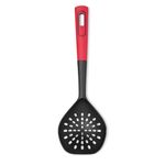 Starfrit Nylon Slotted Spoon - Serrated Edge for Cutting - Won't Scratch Cookware - Non-Slip Handle - Heat Resistant - Dishwasher Safe