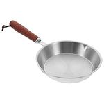 UPKOCH Frying Pan Stainless Steel Frying Pan 14cm Induction Skillet Pots Pans with Handle Nonstick Cookware for Gas Electric Stoves Egg Pan