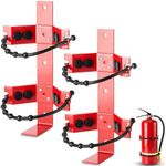 RattanView 2 Pcs Fire Extinguisher Mounting Bracket Heavy Duty Fire Extinguisher Holder Metal Fire Extinguisher Bracket for Vehicle for 2.5 lb 5 lb and 10 lb Fire Extinguishers (10 lb)