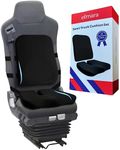 Elmara Truck Seat Cushion for Truck Driver Back Pain – Truck Driver Seat Cushion & Back Support – Trucker Gifts – Semi Truck Accessories for Men & Women – Bus Driver Seat Cushion (2-Piece Set)