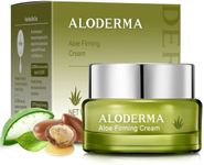 Aloderma Aloe Firming Face Cream - Made at the Source with 67% Organic Aloe Vera - Firming Face & Neck Cream with Vitamin E and African Birch Bark - Natural Renewing Face Cream to Defy Aging, 1.7oz