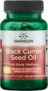 Swanson Black Cumin Seed Oil 500 Milligrams 60 Liq Vegcap
