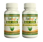 ERBZENERG Certified Organic Aloe vera Extract (Aloe barbadensis) 60 Capsules (Pack of 1)