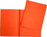 Hilroy 06203 3-Prong Report Cover, Orange, 25 Per Pack