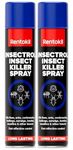Rentokil Insectrol Insect Killer Spray 600ml Fast-Acting, Long-Lasting Control for Fleas, Bed bugs, Ants, Cockroaches (Pack of 2)