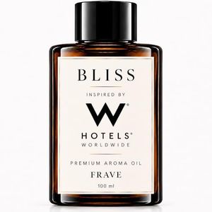 Frave Bliss Hotel Diffuser Oil 100ml, 3.38 oz Aroma Oil, Scent Inspired by The World’s Most Iconic Luxury Hotels, Aromatherapy Refill Fragrance for Waterless Cold Air Diffusers, Home, Office, Hotel