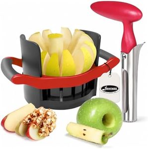 Newness 5.12 - Inch Large Apple Slicer Corer, Cut 12 Thin Slices All the Way Through, HEAVY - DUTY Stainless Steel Apple Corer & Slicer Dishwasher Safe