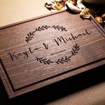 Walnut Artisan Personalized Cutting Boards, Custom Wedding, Anniversary or Housewarming Gift Idea, Wood Engraved Charcuterie Board for Kitchen or Chef, Wreath Design 046