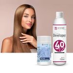 Hair Pre lightening Powder 40volume 12% (150ml, 60g) Blonder & Developer Kit. Good for all types hair.