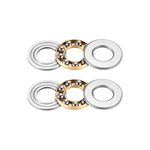 uxcell F8-16M Thrust Ball Bearings 8mm x 16mm x 5mm Chrome Steel Single Direction 2pcs