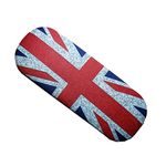 Distressed Union Jack Spectacle Case With Soft Cleaning Cloth, London Souvenir