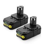 Energup 2Pack Replacement Ryobi 18V Lithium Battery for Ryobi 18-Volt ONE+ Battery 3.5Ah P104 P105 P102 P103 P107 P108 Ryobi Battery Cordless Tools Ryobi 18v Batteries