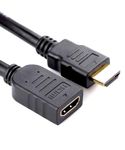 HDMI Extension Cable Lead Long 4K@60Hz HDR High Speed HDMI 2.0 Extender Male to Female HDMI Extender Cable - Compatible With TV Stick, Roku Fire Stick, Blu-Ray, PS3/PS4 - 0.5m/1m/2m/3m/5m (0.5m)