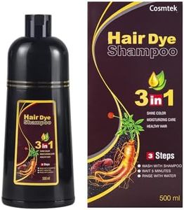 COSMTEK MEIDU Instant Hair Color Shampoo Chestnut Brown Hair Dye Shampoo for Women & Men 3 in 1- Herbal Ingredients Coloring Shampoo in Minutes 500ML