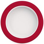 Ornamin Plate with Sloped Base Ø 20 cm Red Melamine (model 902) | eating aid, melamine, non-slip plate, plate guard